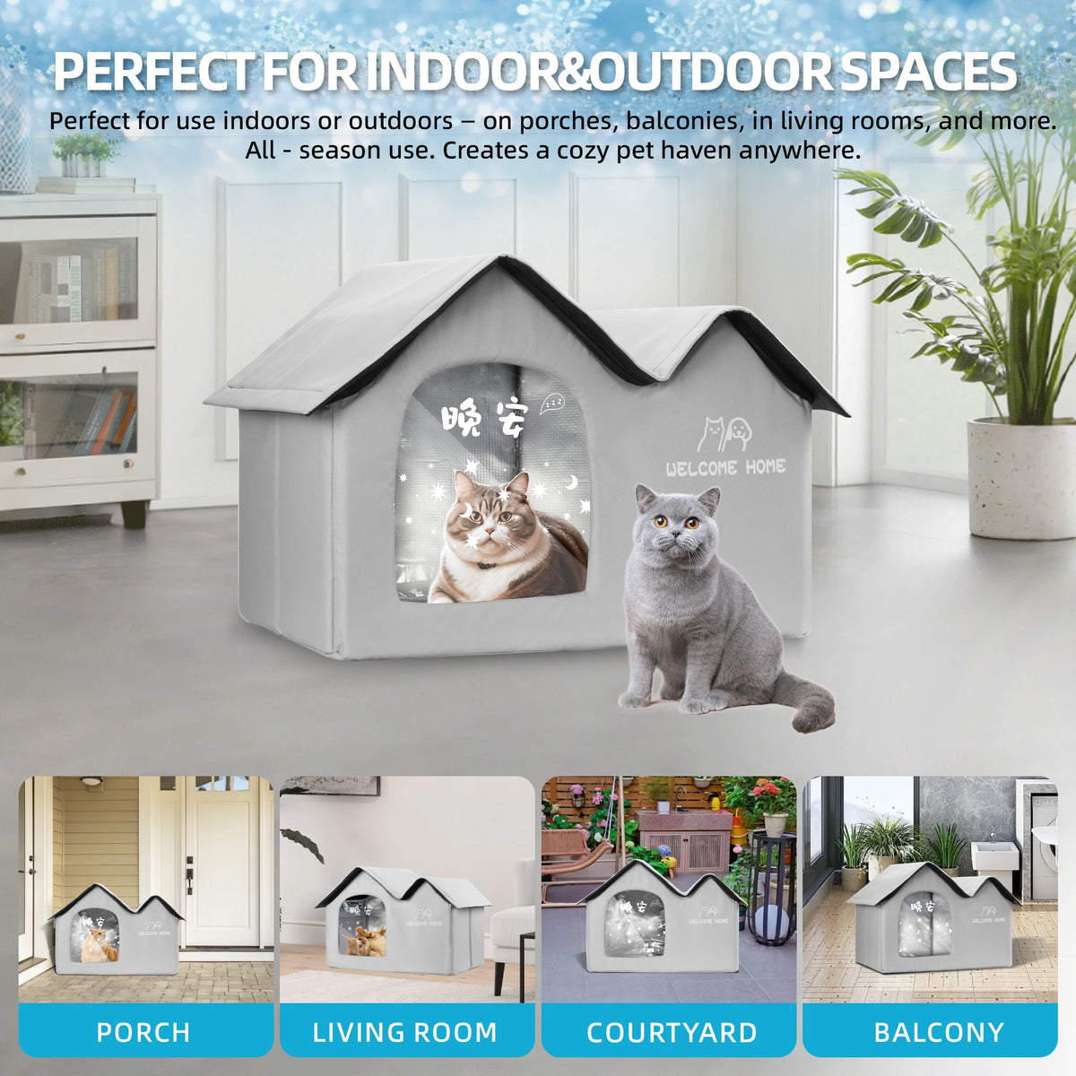 Cooling Pet House — Ventilated Summer Nest for Cats & Dogs