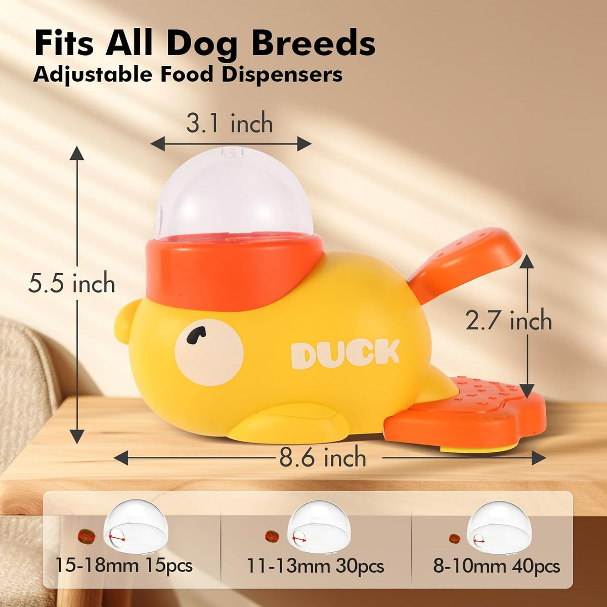Duck Treat Dispenser & Slow Feeder Puzzle Bowl, image 6 of 9