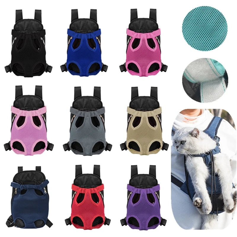 Breathable Mesh Pet Carrier Backpack — Front or Back Wear