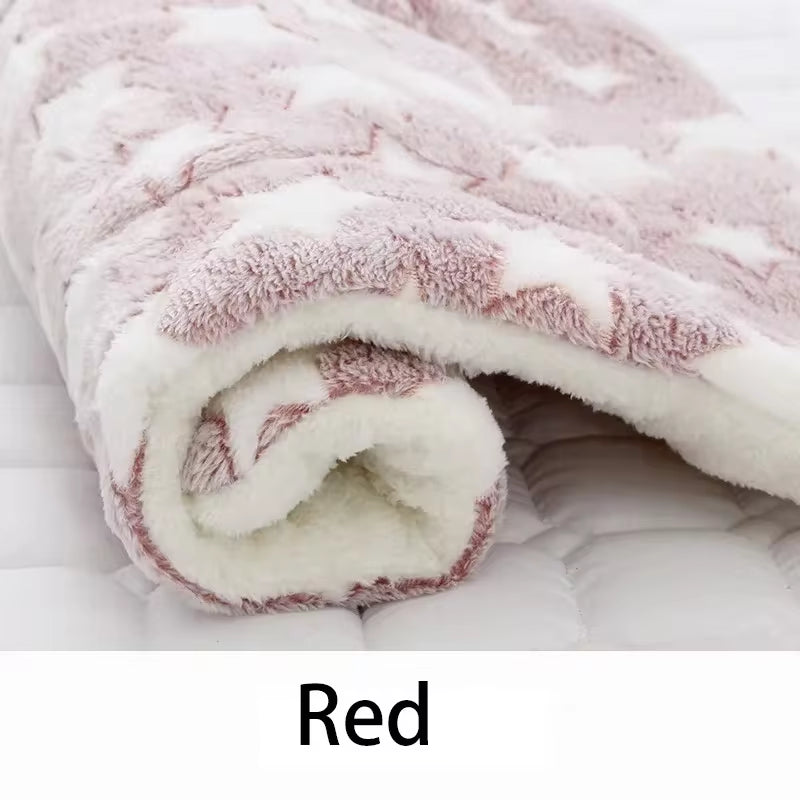 Reversible Flannel Pet Blanket & Crate Mat