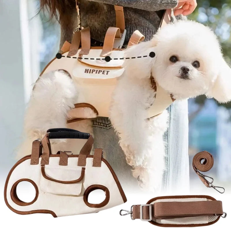 Breathable Pet Sling Carrier with Leash Clip