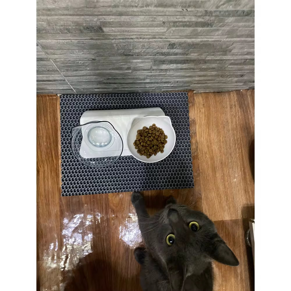 Raised Double Bowl Feeding Stand — Non-Slip, image 6 of 14