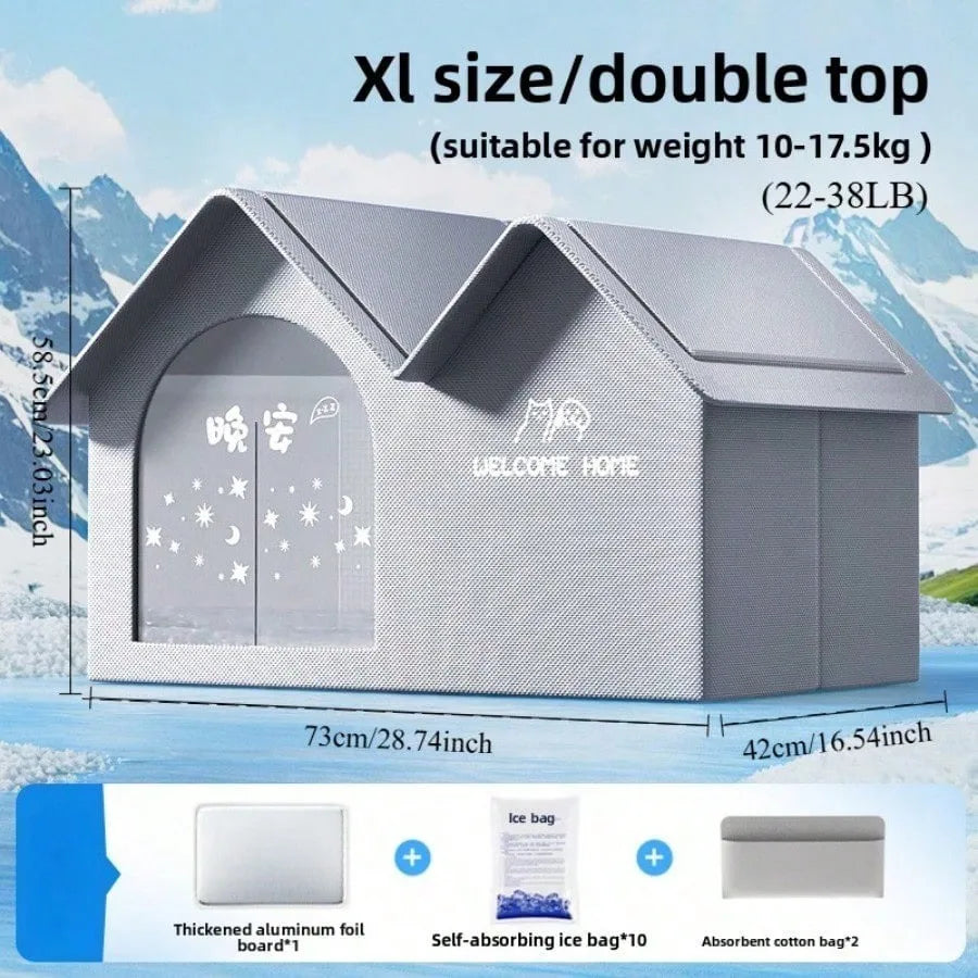 Cooling Pet House — Ventilated Summer Nest for Cats & Dogs