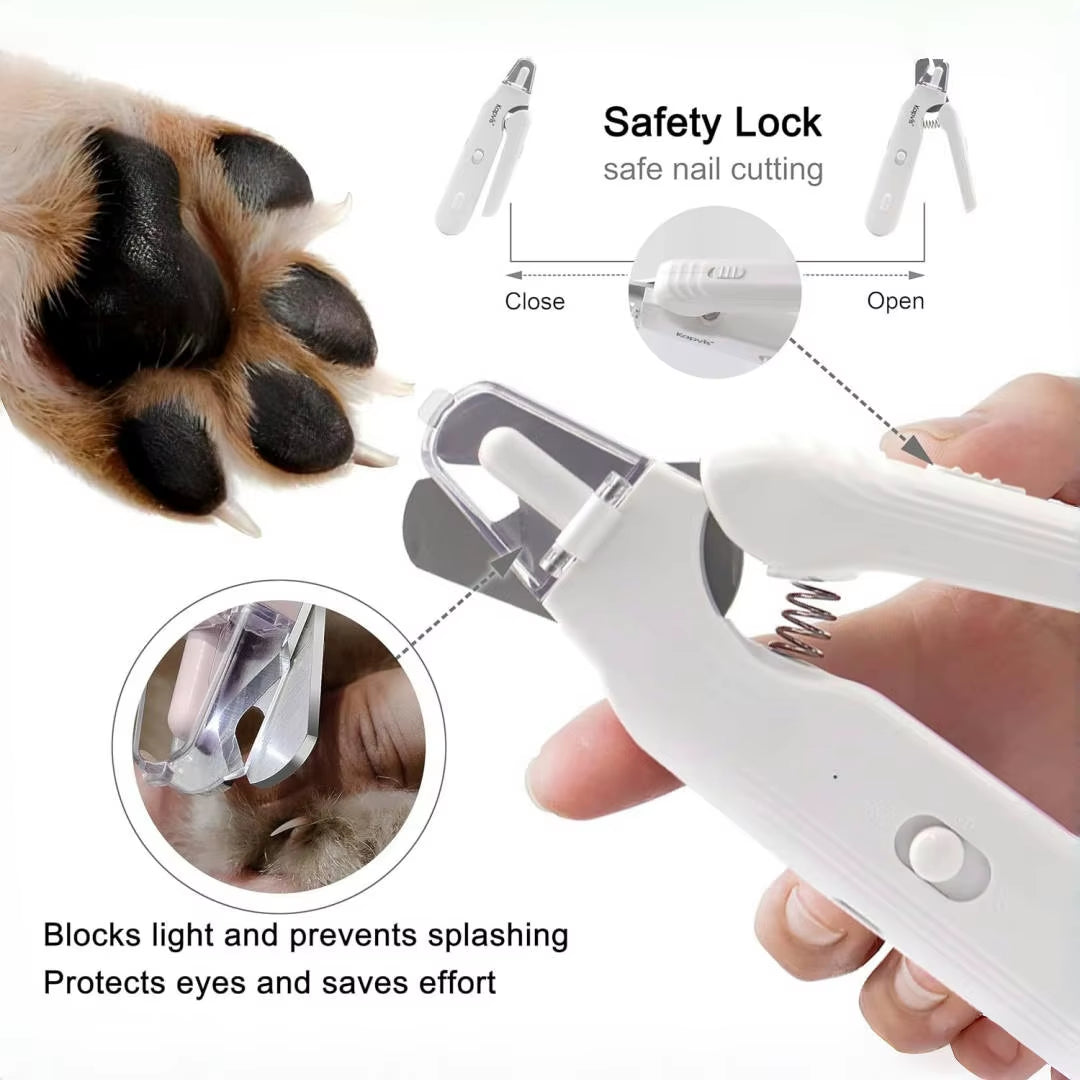 Quiet Pet Nail Grinder with Dual LED Lights