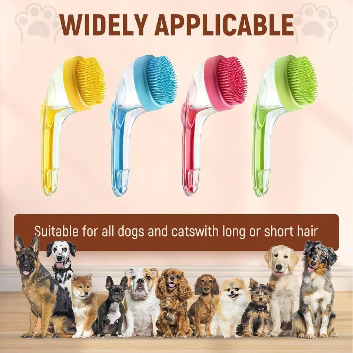 2-In-1 Dog Bath Brush with Shampoo Dispenser, image 8 of 8