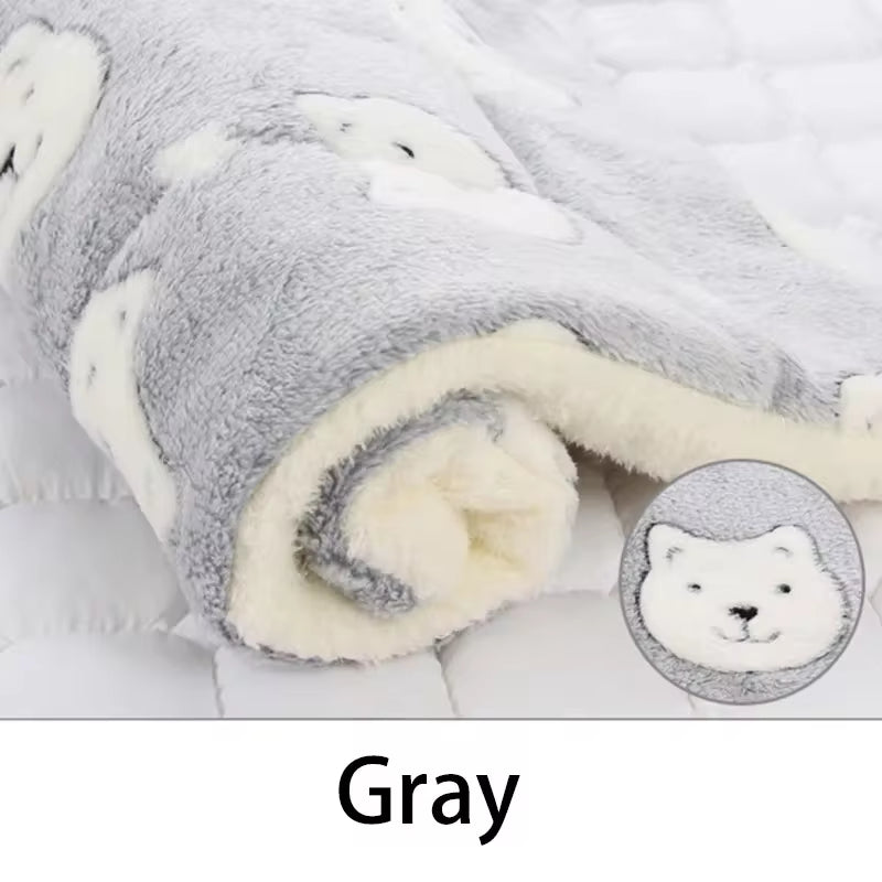 Reversible Flannel Pet Blanket & Crate Mat, image 1 of 13