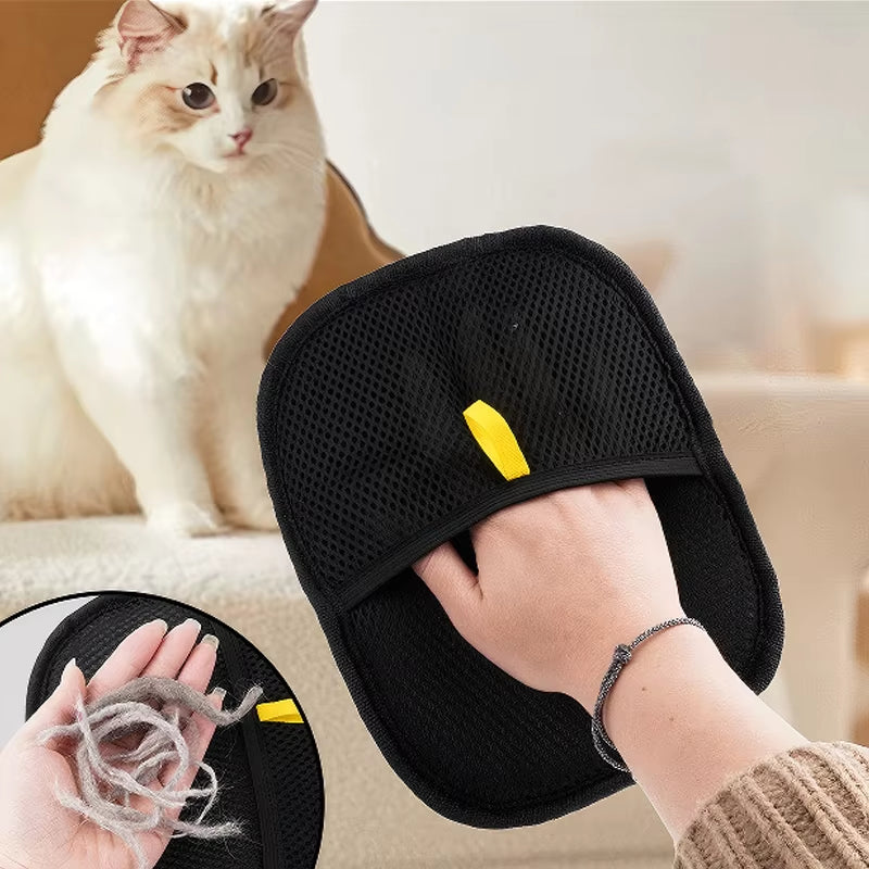 Silicone Pet Grooming Glove — Hair Remover Mitt
