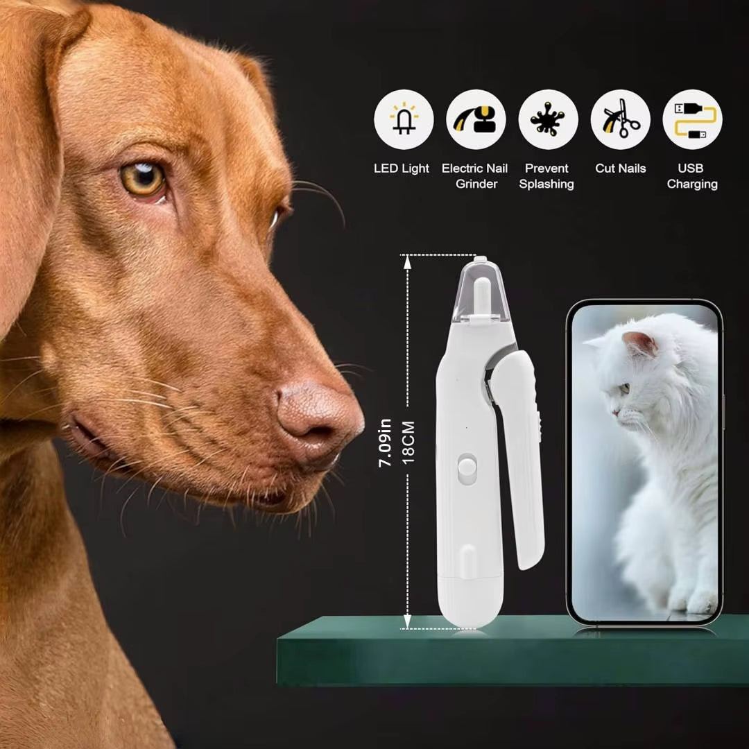 Quiet Pet Nail Grinder with Dual LED Lights, image 4 of 8