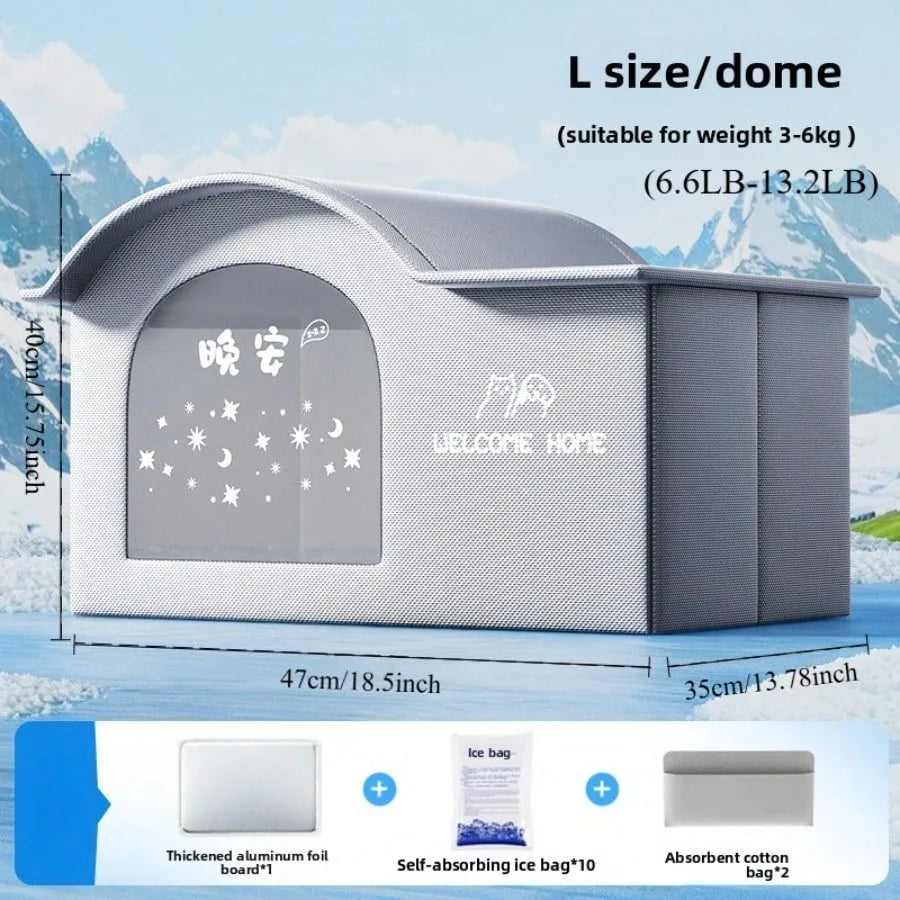 Cooling Pet House — Ventilated Summer Nest for Cats & Dogs