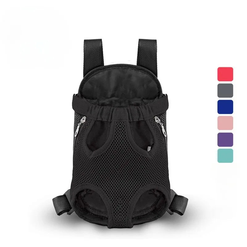 Breathable Mesh Pet Carrier Backpack — Front or Back Wear, image 6 of 12