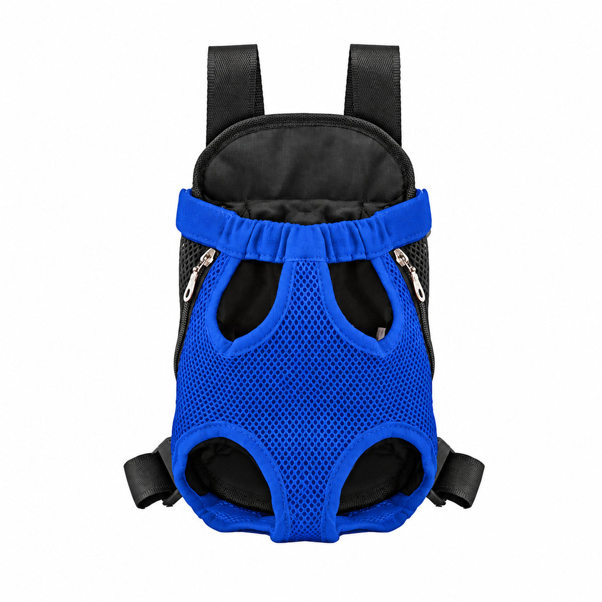 Blue mesh pet carrier backpack
