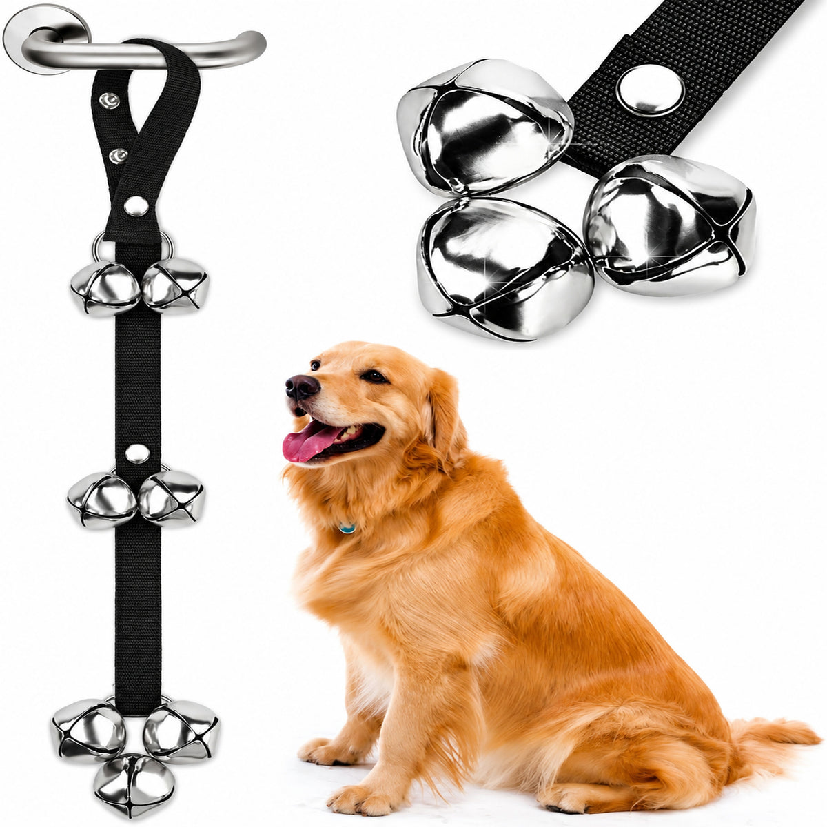 Potty Training Door Bells Adjustable Hanging Dog Bells