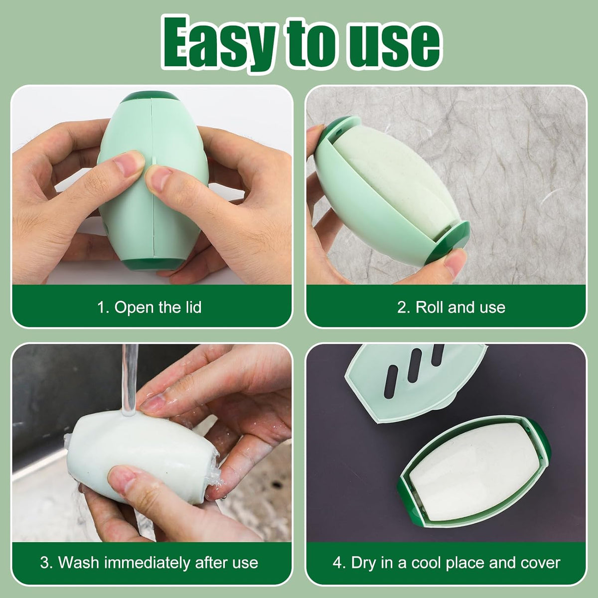 Reusable Washable Lint Roller — Travel Size Fur Remover, image 5 of 7