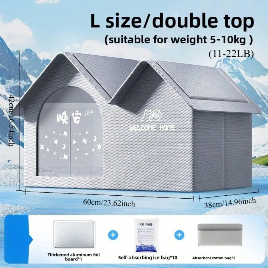 Cooling Pet House — Ventilated Summer Nest for Cats & Dogs